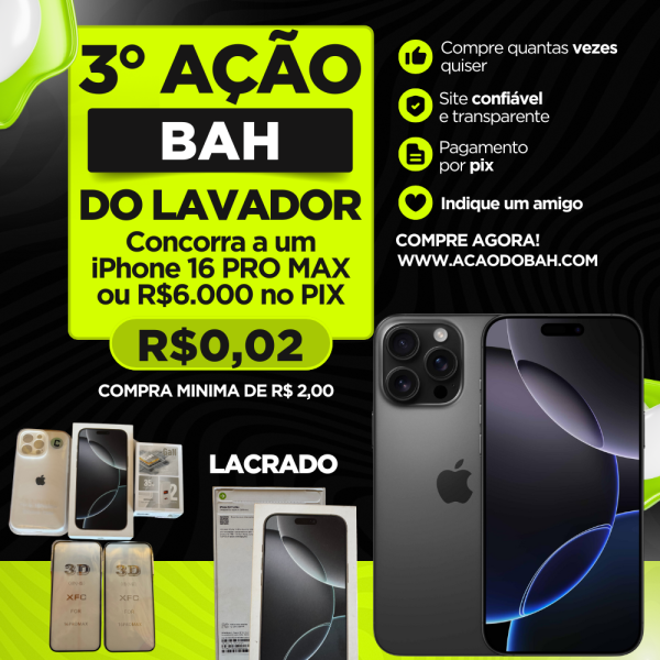 3° RIFA BAH DO LAVADOR